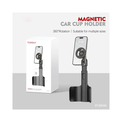 Earldom ET-EH345 Magnetic Car Cup Holder - Black