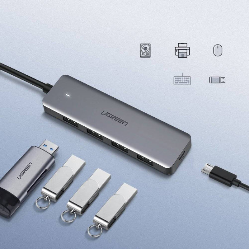UGREEN USB HUB - 4x USB 3.2 Gen 1 with micro USB power port (CM219 50985)