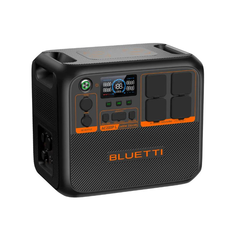 طاقة  المحمولة  BLUETTI ممتازة (AC200PL) - 2,400 واط / يو اس بي/ يو اس بي/ أسود