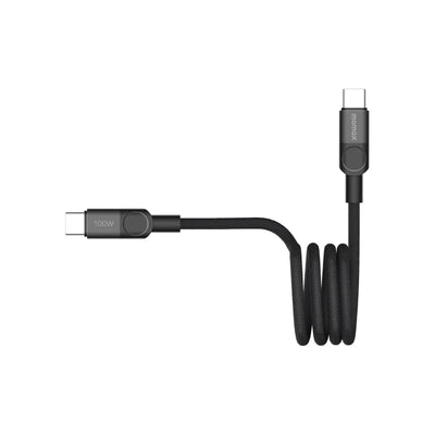 MOMAX Mag.Link Magnetic Cable - USB-C / 100W / 1 Meter / Black