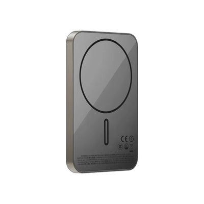 MOMAX 1-Power Q.Pass Qi2 Magnetic Wireless Power Bank - 5000mAh / USB-C / Titanium