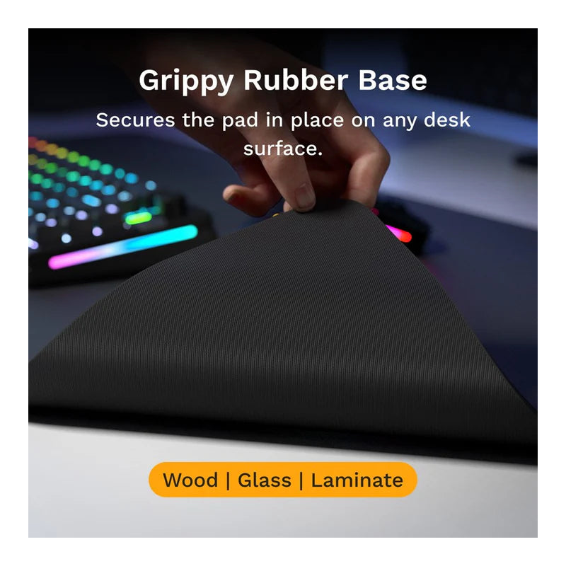 Glorious GMP 2 Edgeless Cloth Gaming Mouse Pad - Large Extended / Black