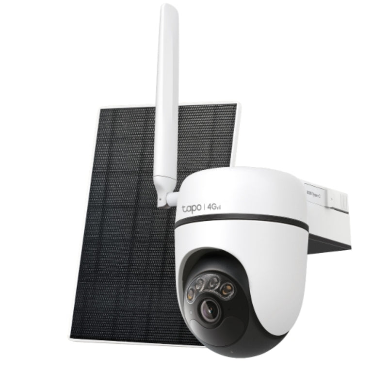 TP-Link Tapo C615G KIT Solar-Powered Pan/Tilt Security Camera Kit - 2304 × 1296 / 4G - White