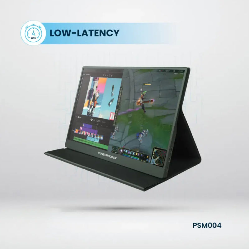 Pre-Order Powerology Ultra-Slim Portable Monitor - 15.6"FHD / 144Hz / Black