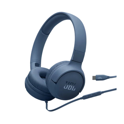 سماعات الرأس  JBL Tune 520C بسلك سماعات الرأس  على الأذن  يو اس بي/ أزرق