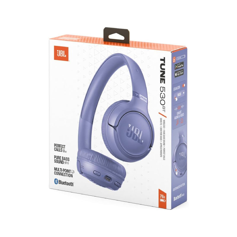 سماعات الرأس  لاسلكي  JBL Tune T530BTسماعات الرأس  سماعات على الأذن  لافندر