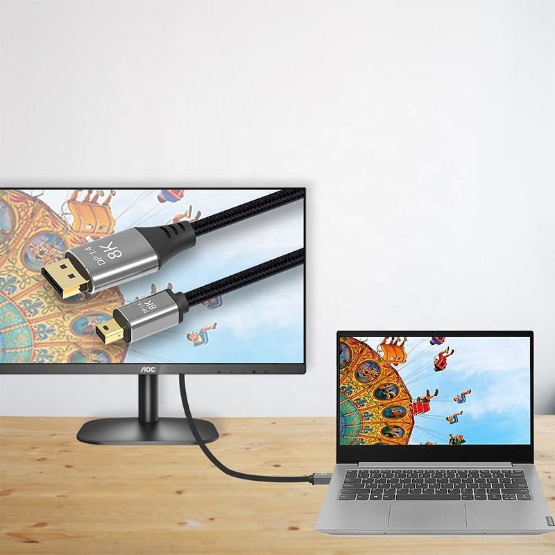 Jasoz A145 Mini Display Port to Display Port Cable - 2 Meter / Black
