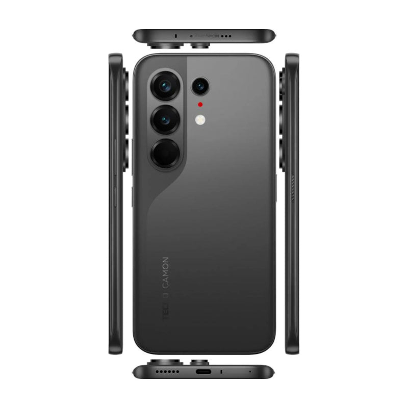 Pre-Order Tecno Camon 50 Ultra - 12GB / 256GB / 6.78" Curved AMOLED / 5G / Moonshadow Black - Mobile