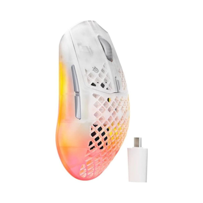 SteelSeries Aerox 3 Gen 2 Gaming Mouse - Wireless / 6 Buttons / White