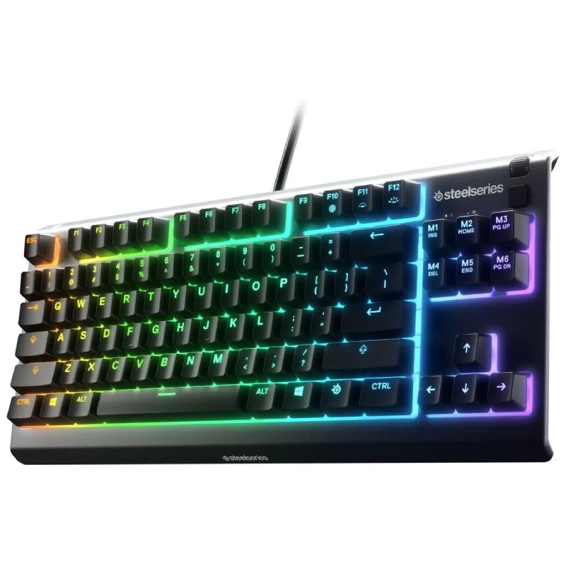 SteelSeries Apex 3 TKL Gaming Keyboard - Wired / RGB / Black + HyperX Pulsefire Mat Gaming Mouse Pad - Medium / Black + Redragon H510 ZEUS Gaming Headset - Over-Ear / 3.5mm / Black + Redragon M816-RGB Wired Gaming Mouse - Black - Bundle Offer
