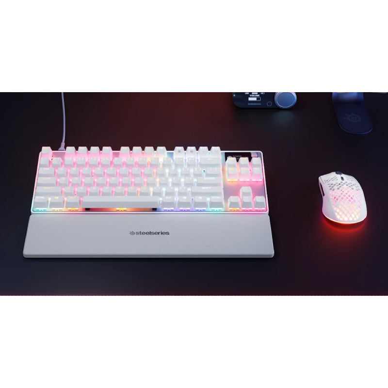 SteelSeries Apex Pro TKL Gen 3 Gaming Keyboard - Wired / RGB / White