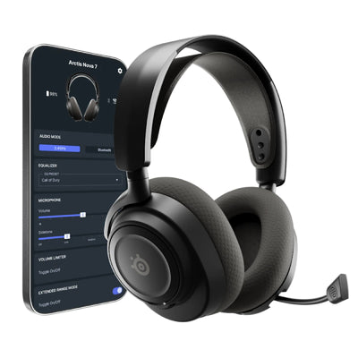 سماعات الرأس  الألعاب  SteelSeries Arctis نوفا  الجيل سماعات الرأس  لاسلكي  أسود