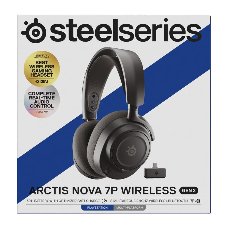 سماعات الرأس  الألعاب  SteelSeries Arctis نوفا  الجيل سماعات الرأس  لاسلكي  أسود