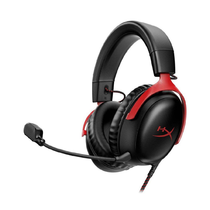 سماعة رأس  HyperX Cloud III الألعاب سماعة رأس  تغطي الأذن بالكامل / بسلك أحمر