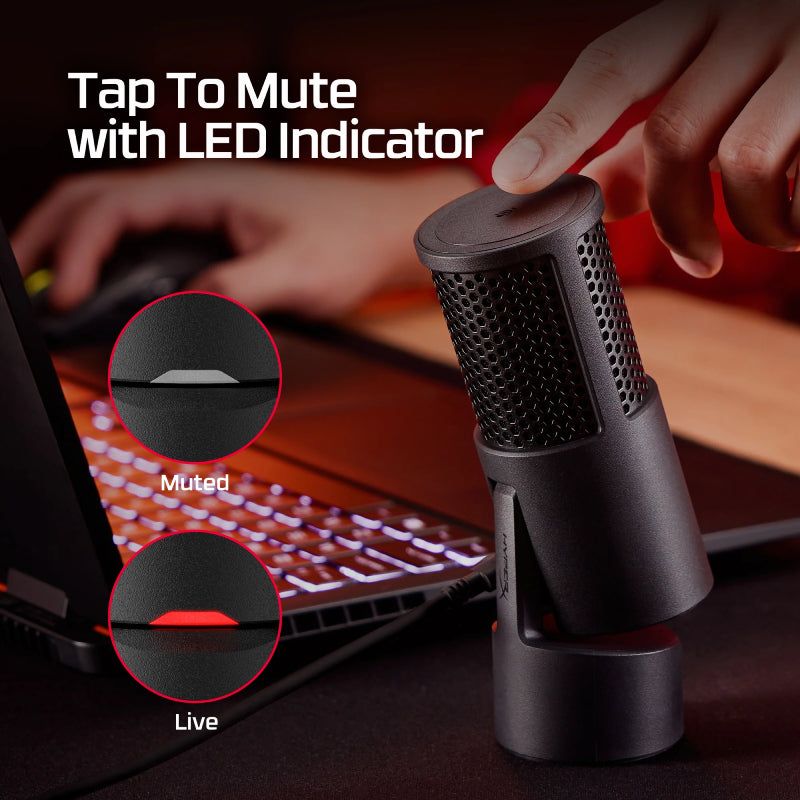 ميكروفون الألعاب  HyperX SoloCast 2 يو اس بي ميكروفون  أسود