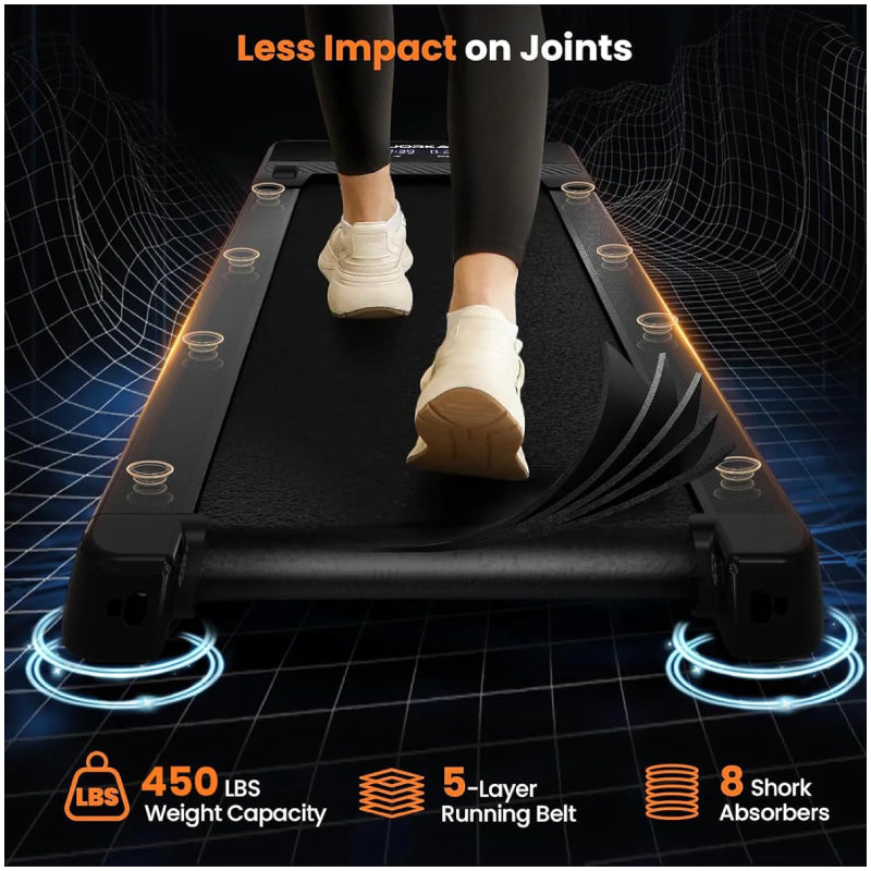 Black Bull 12% Auto Incline walking Treadmill - Black