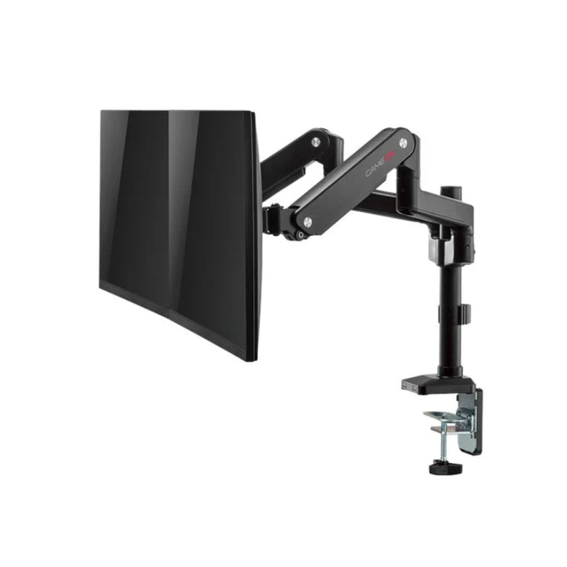 GameOn GO-5450 Pole-Mounted Gas Spring Dual Monitor Arm - 17"-32" / Black