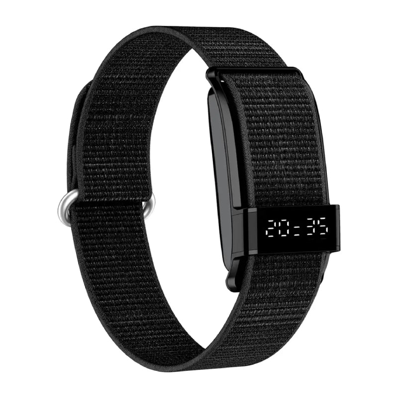 ذكي Porodo Trackfit برو ذكي لتتبع اللياقة البدنية مع شاشة - 145 مللي أمبير / بلوتوث  أسود