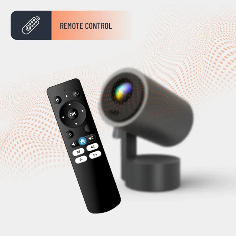 Porodo Full HD Smart Projector  - Bluetooth / Wi-Fi / Gray