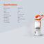 Porodo Lifestyle Dual Spin Clockwise & Reverse Portable Blender - 700ml / 240W / 2000mAh / White