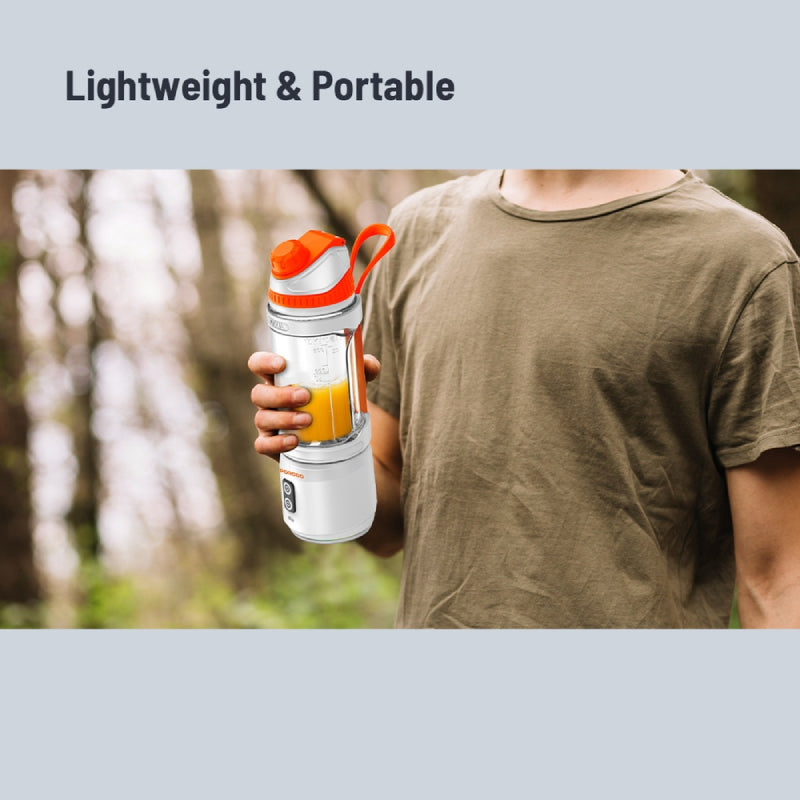 Porodo Lifestyle Dual Spin Clockwise & Reverse Portable Blender - 700ml / 240W / 2000mAh / White