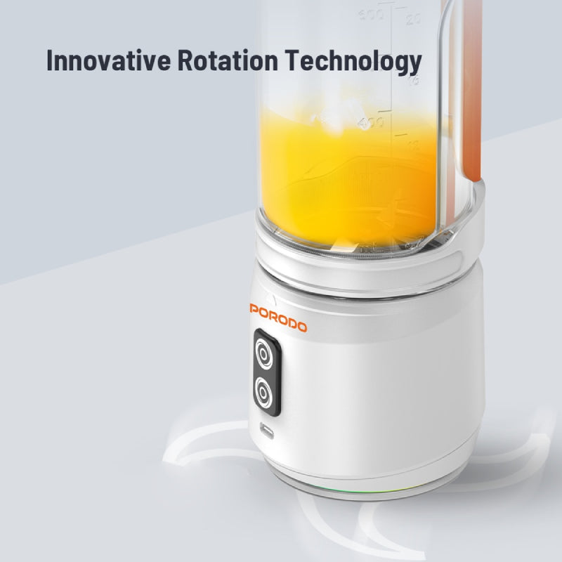Porodo Lifestyle Dual Spin Clockwise & Reverse Portable Blender - 700ml / 240W / 2000mAh / White