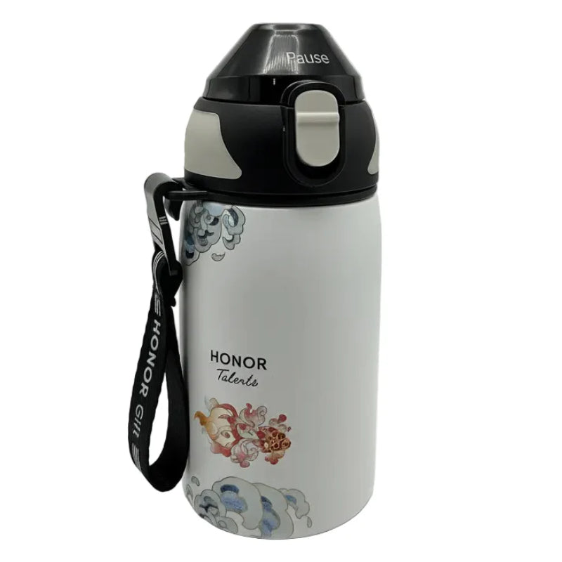 HONOR Branded Stainless Steel Sport Kettle - White