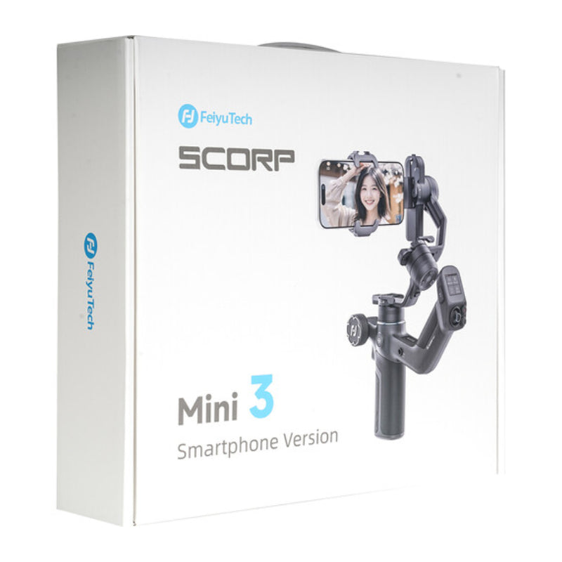 Feiyu Tech SCORP Mini 3 Gimbal Stabilizer Kit - Bluetooth / USB-C / 4500mAh / Black