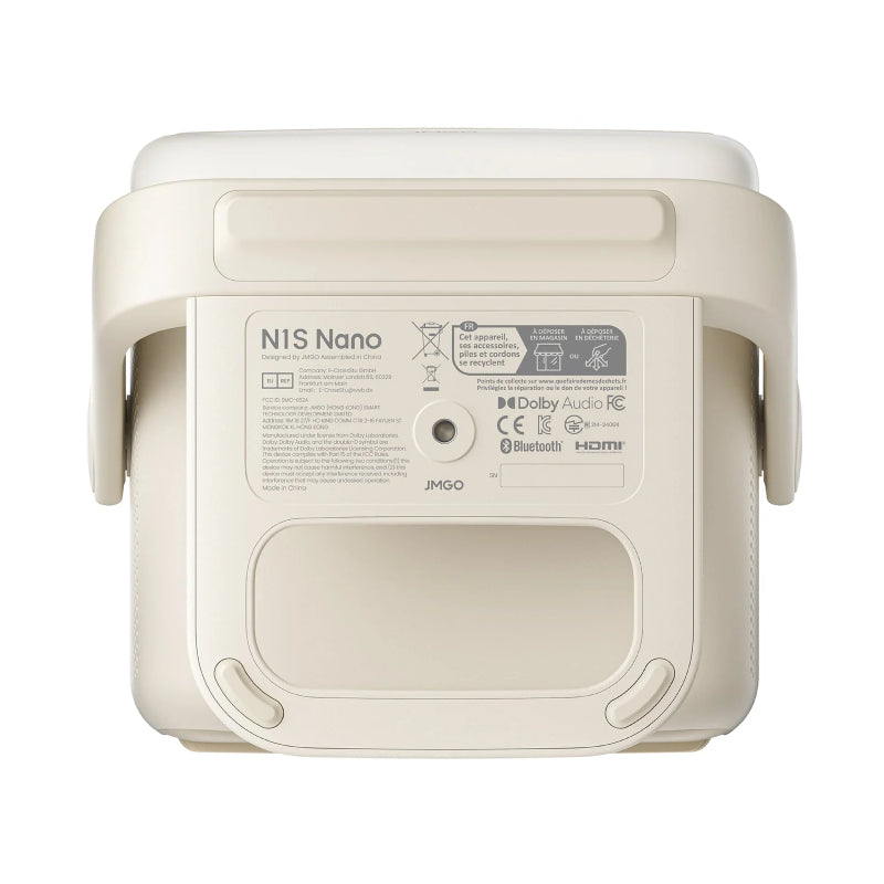JMGO N1S NANO Projector - 450 ISO Lumens / HDMI / USB-A / Light Beige
