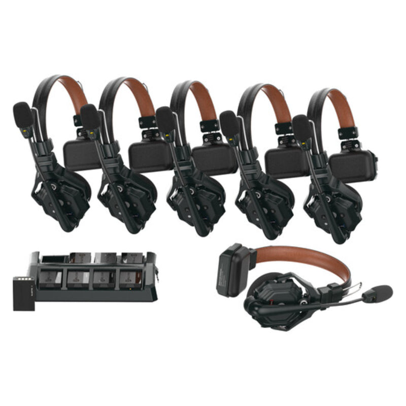 Hollyland Solidcom C1 Pro-6S Full-Duplex ENC Wireless Intercom System with 6 Headsets