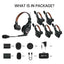 Hollyland Solidcom C1 Pro-6S Full-Duplex ENC Wireless Intercom System with 6 Headsets