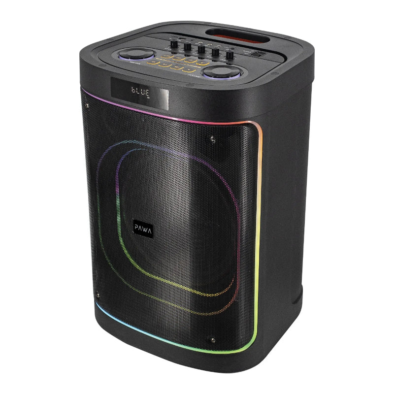 Pawa Aura Beat Party Speaker With Wireless Microphone - Black