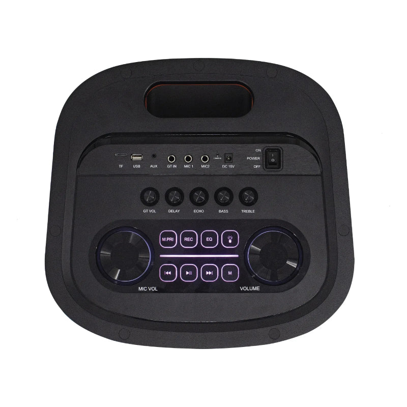 Pawa Aura Beat Party Speaker With Wireless Microphone - Black