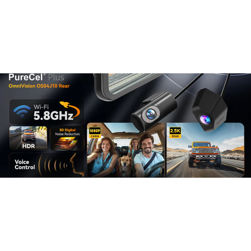 WOLFBOX G900 Pro 4K smart Dash Cam with GPS - Wi-Fi / Black