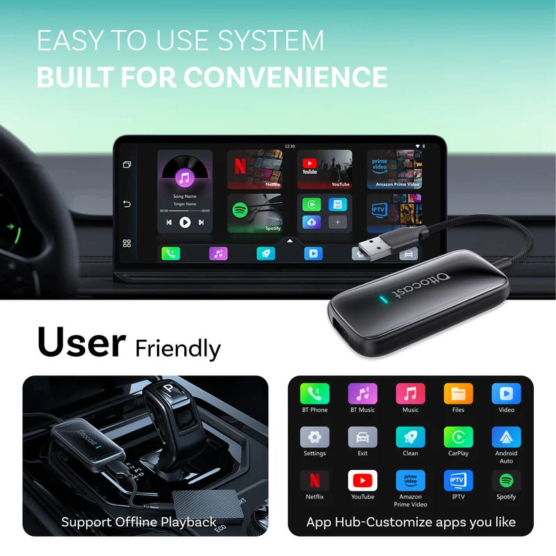 Ottocast Play2Video Ultra Wireless CarPlay