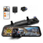 WOLFBOX G900 PRO Mirror Dash Cam - Wi-Fi / Black