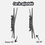 ZENO TA64 Universal 26”-70” Tilt Adjustable Up Down Flat Panel LED LCD TV Wall Mount Bracket