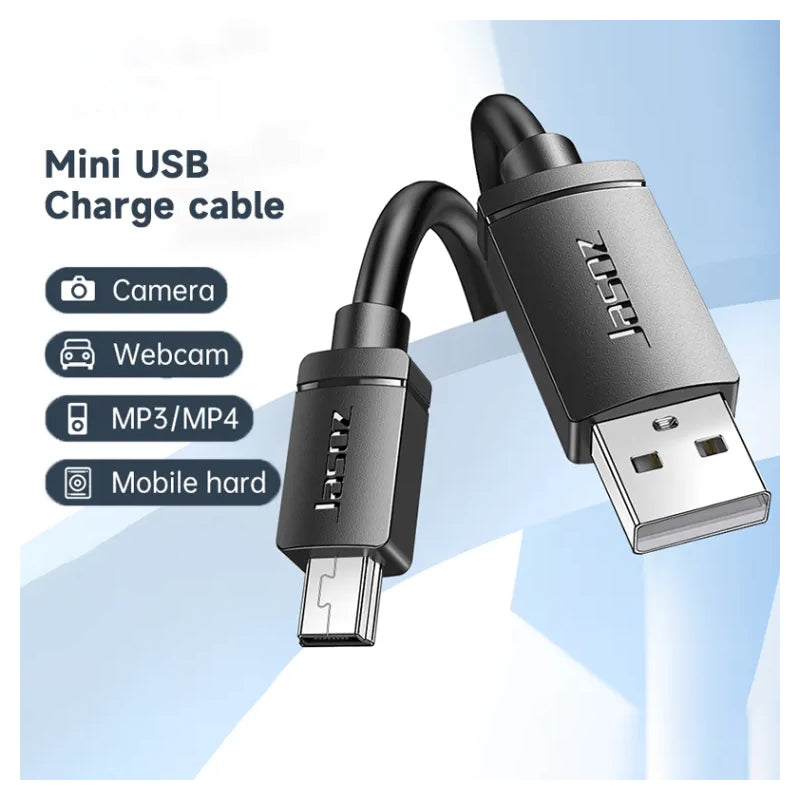 Jasoz Mini USB Cable USB 2.0 A Male to Mini B Male High-Speed 480Mbps Data Transfer for Camera Hard Disk Radio- 1.5 Meter
