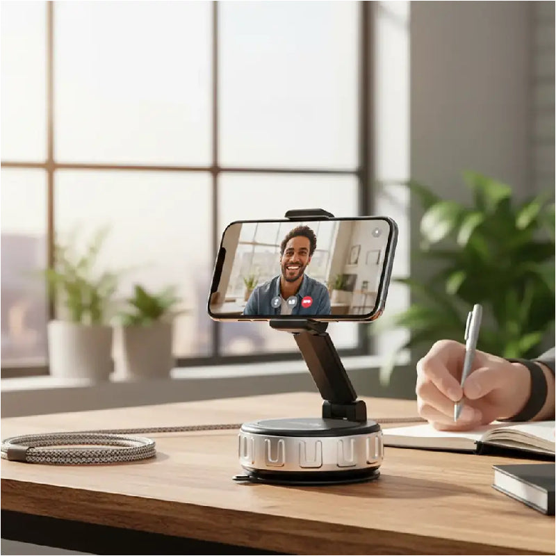 Porodo MagSafe Blue Cling X Suction Cup Holder - Black
