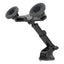 Porodo Dax-L Dual MagSafe Car Phone Holder with Adjustable Telescopic Arm - Black