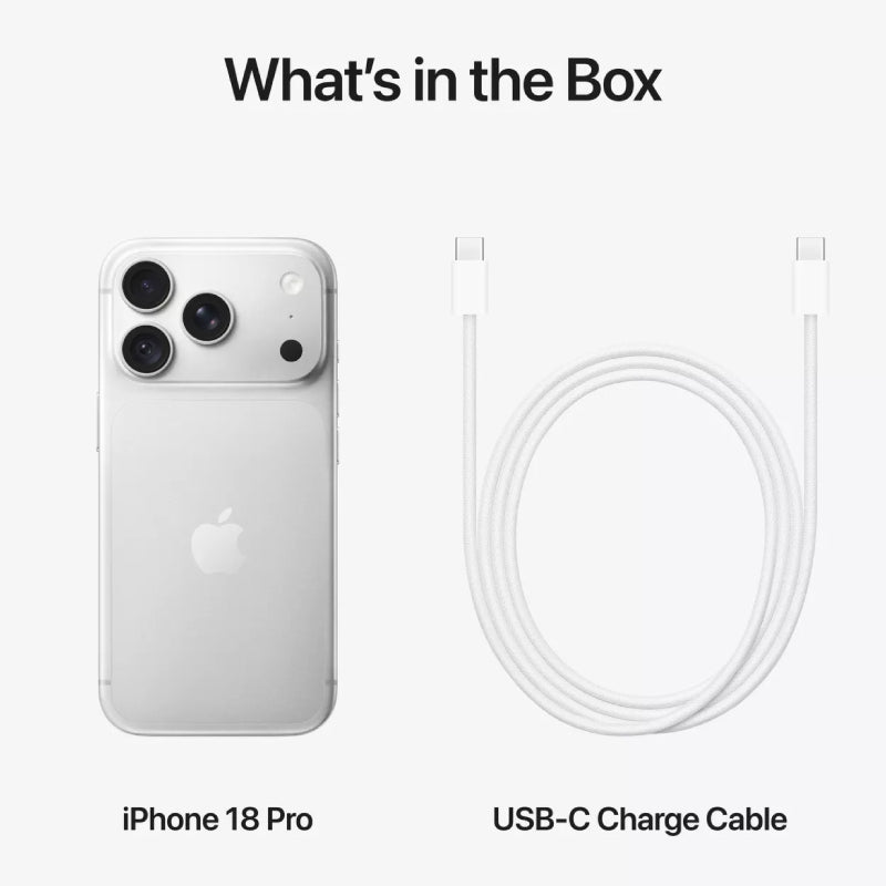 Apple iPhone 18 Pro - 2TB / Silver / 5G / 6.3