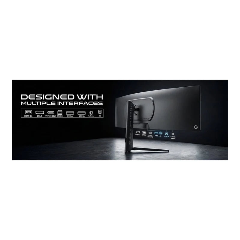 GAMEON GOC49DQHD120 Spectra Pro X Series - 49" DQHD / 0.5ms / 120Hz / HDMI/DisplayPort/USB-C/USB-A / (Supports PS5) - Black