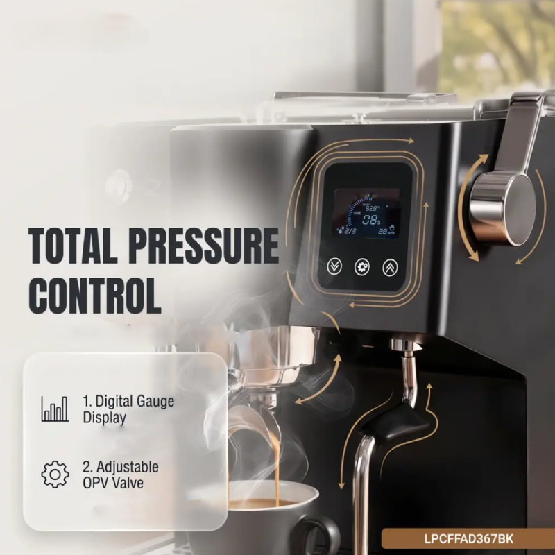 LePresso Avorio Italian Pump Commercial Coffee Machine - 3L / 2550W / Black