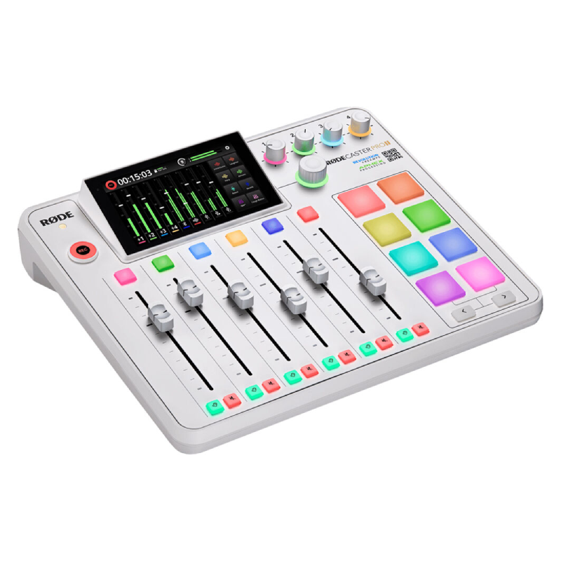 RODE RODECaster Pro II Integrated Audio Production Studio - White