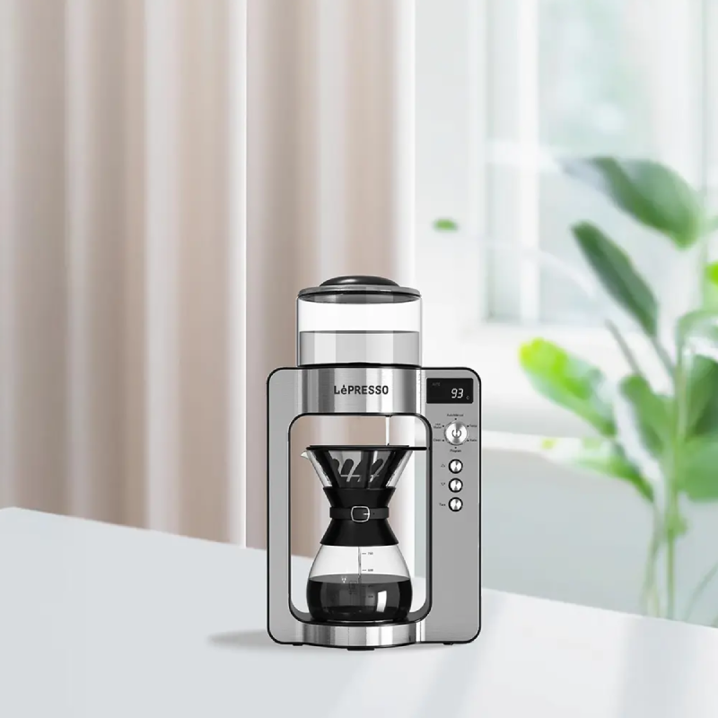 LePresso Automatic Pour Over Brewing - Silver