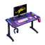 GADGETON Z-10 RGB Flowing Light Gaming Desk - Black