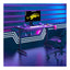 GADGETON Z-10 RGB Flowing Light Gaming Desk - Black