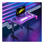 GADGETON Z-10 RGB Flowing Light Gaming Desk - Black