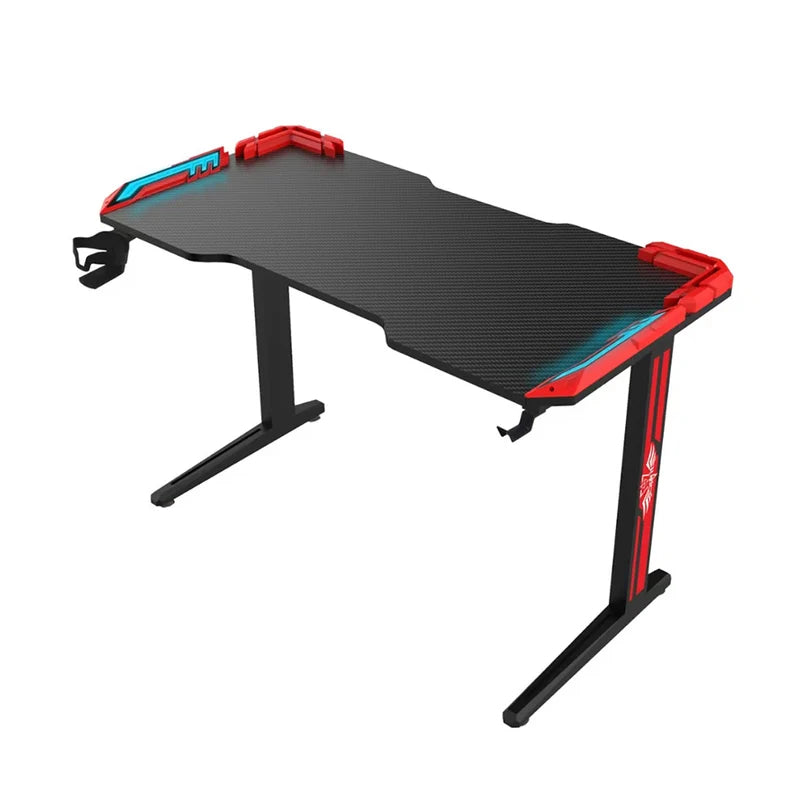 GADGETON T2-1200R RGB Flowing Light Gaming Desk - Black/Red