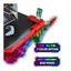 GADGETON T2-1200R RGB Flowing Light Gaming Desk - Black/Red